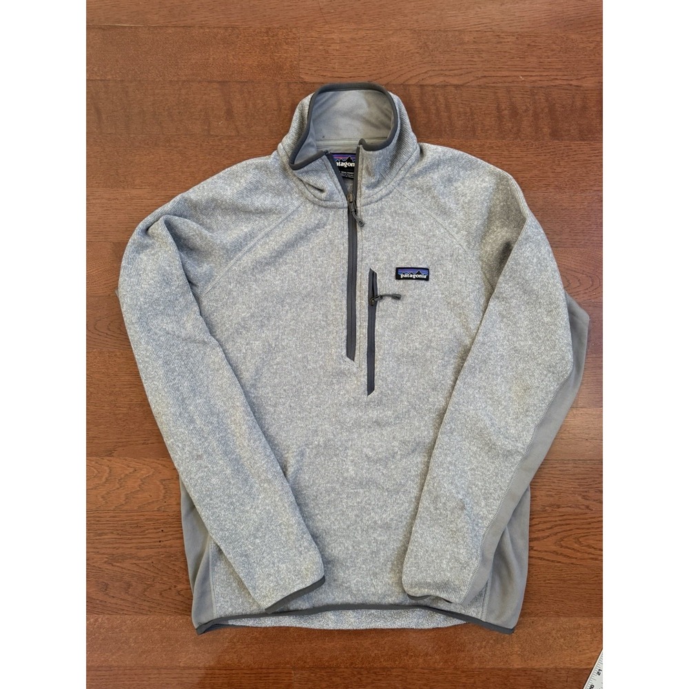 Patagonia Better Sweater Men Size M Grey Fleece 1/4 Zip